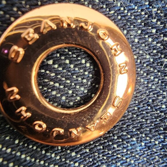Sean John Jeans Men 32x30 Blue Hamilton Relaxed Straight Rose Gold Buttons Y2K - Picture 11 of 11